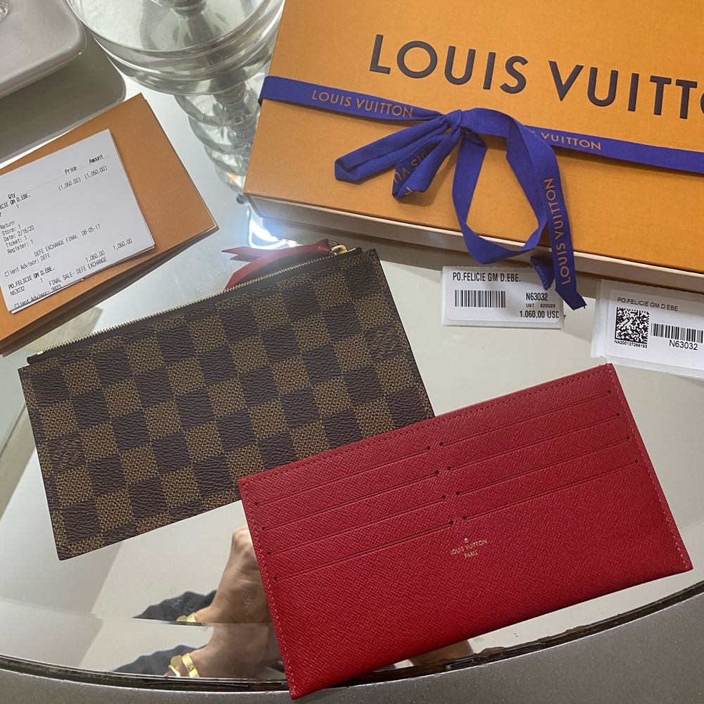 Inserts from my Louis Vuitton Felicie